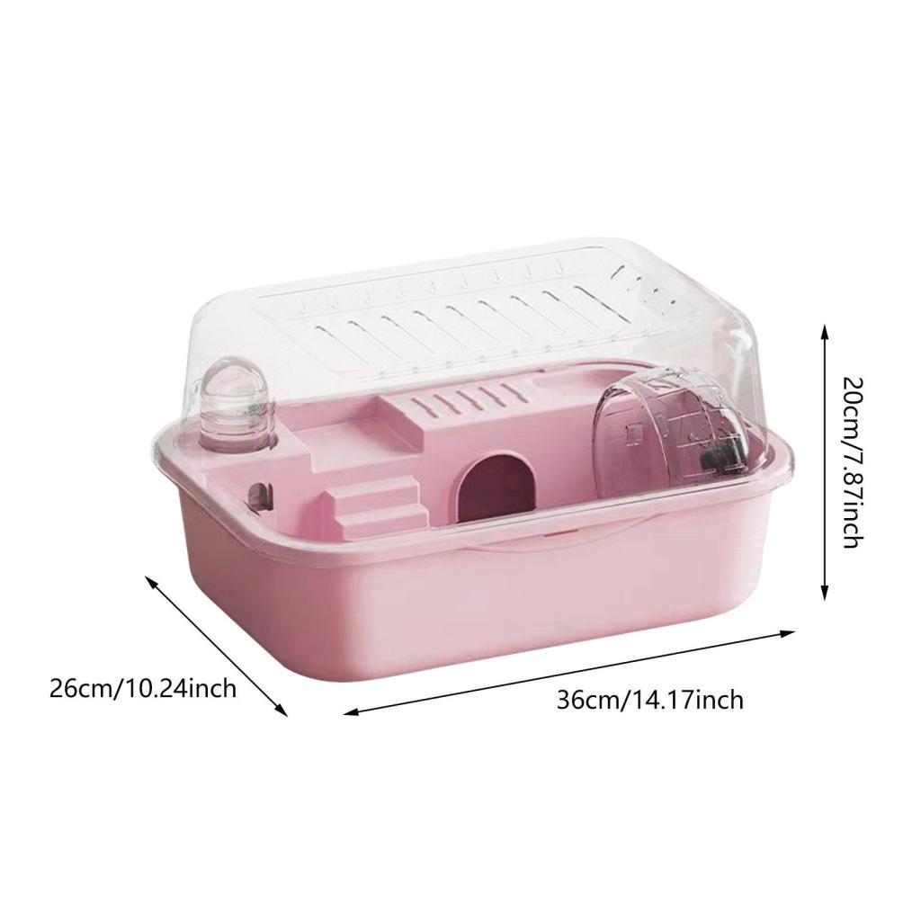 Hamster Habitat,Large Hamster Cage,Breathable Portable Exercise Playing House House Small Animal Cage for Small Animals Mice