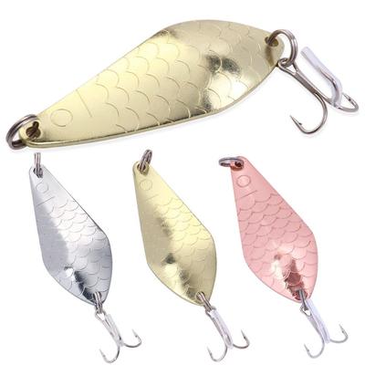 1pcs Metal Spinner Spoon Lures 7cm 20g  Trout Fishing Lure Hard Bait Sequins Paillette Artificial Baits Spinnerbait Fishing Tackle