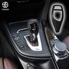 Accessoires de voiture Couvercle de pommeau de levier de vitesses en fibre de carbone pour BMW Série 1 2 3 4 5 F20 F30 F31 F34 F10 F11
