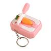 Mini Gulerodssnitter Fidget Nøglering Stresslindring Tegneserie Majssnitter Nøglering Rygsæk Hængende Dekoration Taske Vedhæng Pung Vedhæng