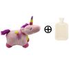 Water Hot Bottle With Plush Cover Soft Fluffy Monkey Unicorn Rubber Hand Warmer