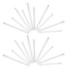 10Pcs Loose Leaf Binder Rings Transparent Plastic Binding Combs 15Mm Diameter for Document File Notebook Organizer Replacement