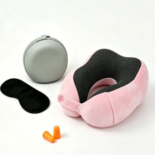 Slow Rebound Memory Foam U-Shape Neck Pillow for Travel