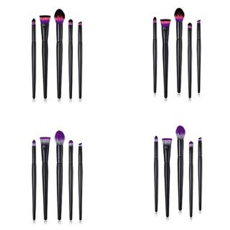 Stroke of Beauty - Set of 5: Makeup Brush with Wooden Handle