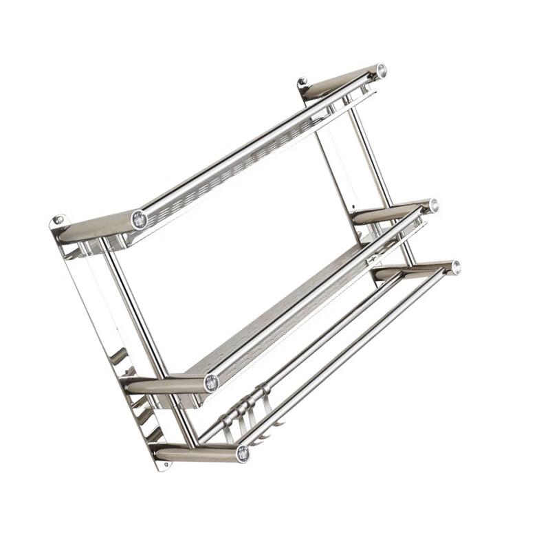 Fengzhi Stainless Steel Double-Layer Wall Shelf