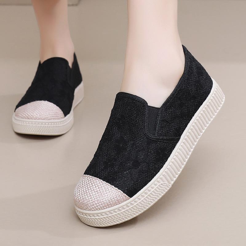New Casual Sneakers Summer Soft Bottom Lightweight Breathable Slip-on Mesh Sports Walking Women's Shoes