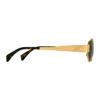 Celine Triomphe Metal Side Logo Engraved Oval Sunglasses Women Sunglasses Gold CL40235U-30N