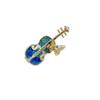 Elegante Grüne Geigenbrosche: Modischer, Kreativer Hemd-Pin Schmuck