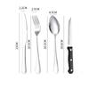 Stainless Steel Tableware, Western Cuisine, Steak, Knife, Fork, Spoon, Plate Set, Outdoor Camping, Portable Bag Set