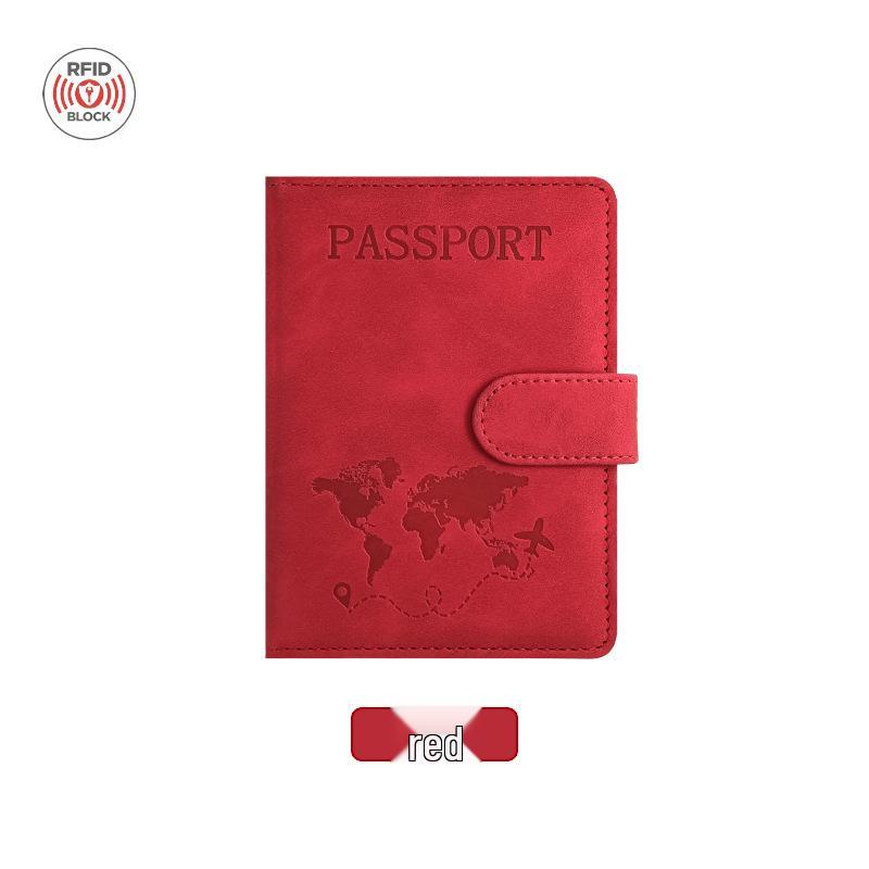 Антимагнитный меняющий цвет держатель для паспорта из ПУ кожи с магнитной застежкой