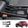 Car Carbon Fiber Center Handbrake Panel Frame Cover Interior Sticker Decorative Handbrake Stickers Frame For Honda WR-V WRV U3Z7