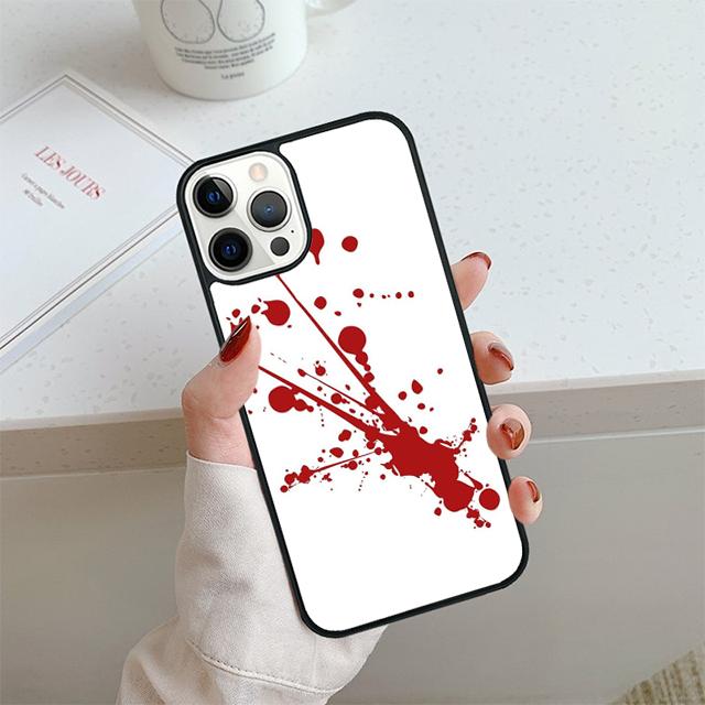 HALLOWEEN BLOODY SPLATTER Phone Case For iPhone 17 Air 14 15 16 13 12 Cover For Apple Pro Max 6S Plus Coque