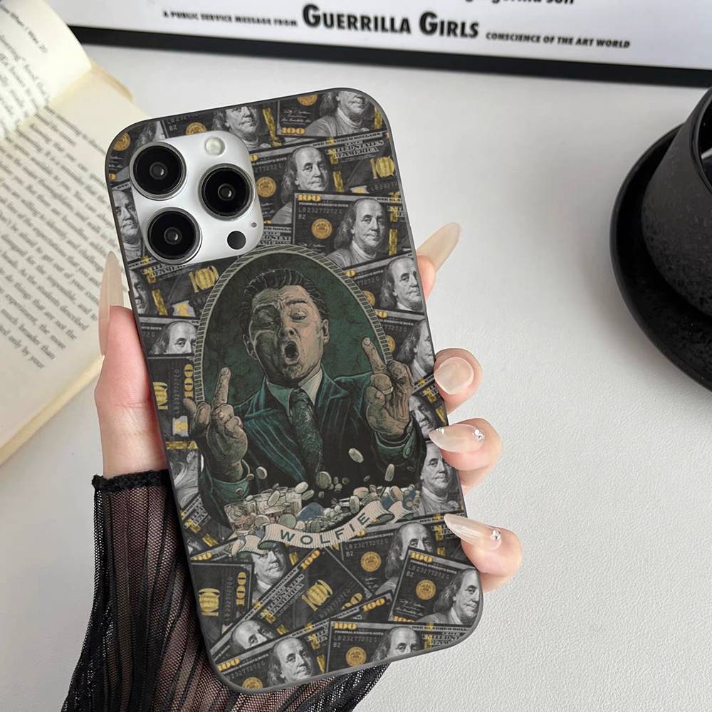 Klassischer Film W-Wolf Of W-Wall S-Street Für IPhone 17 16 15 14 13 12 11 Pro Max Plus Pro Klare Handyhülle Rutschfeste Schale