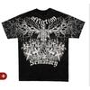 Affliction Koszulka graficzna vintage męska lata 2000 retro punk oversize bawełniana koszulka hip hop streetwear okrągły dekolt krótki rękaw top