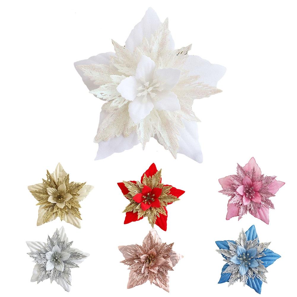 Hanging Ornaments Christmas Flower Artificial Flowers