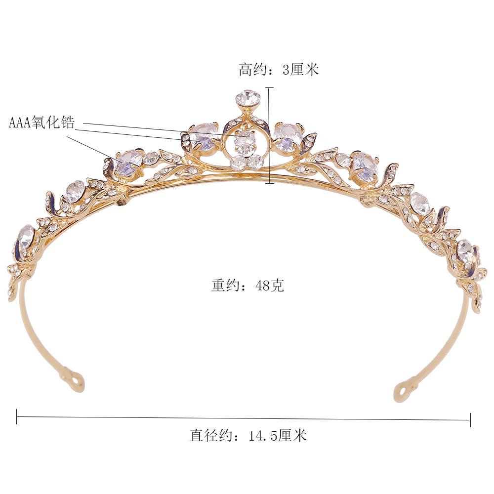 DIEZI Tiare Mici Coroană Zirconiu Fete Coreene Femei Nuntă Mireasă Prințesă Petrecere de Zi Flori Elegante Accesorii Cristal