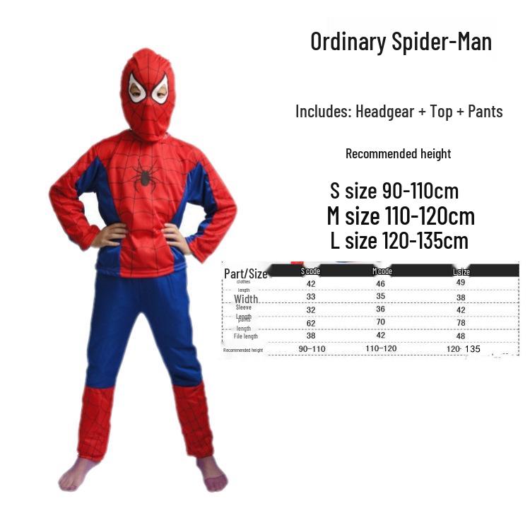 

Детский костюм на Хэллоуин: Плащи Человека-паука, Бэтмена, Супермена и наряды с длинным рукавом для ролевых игр и вечеринок Medium