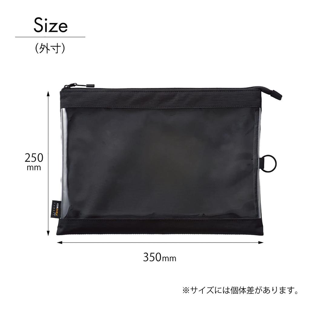 LIHIT LAB Clear Case A4 Black F7575-24