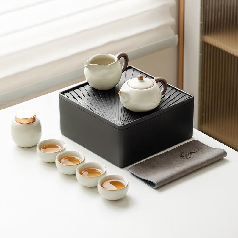 Portable Ru Kiln Travel Tea Set