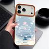 Blue Line Chirstmas Tree Design Shockproof Case for iPhone 17 16 15 14 Pro Max 13 Air - Flexible TPU Cover with Leather Texture