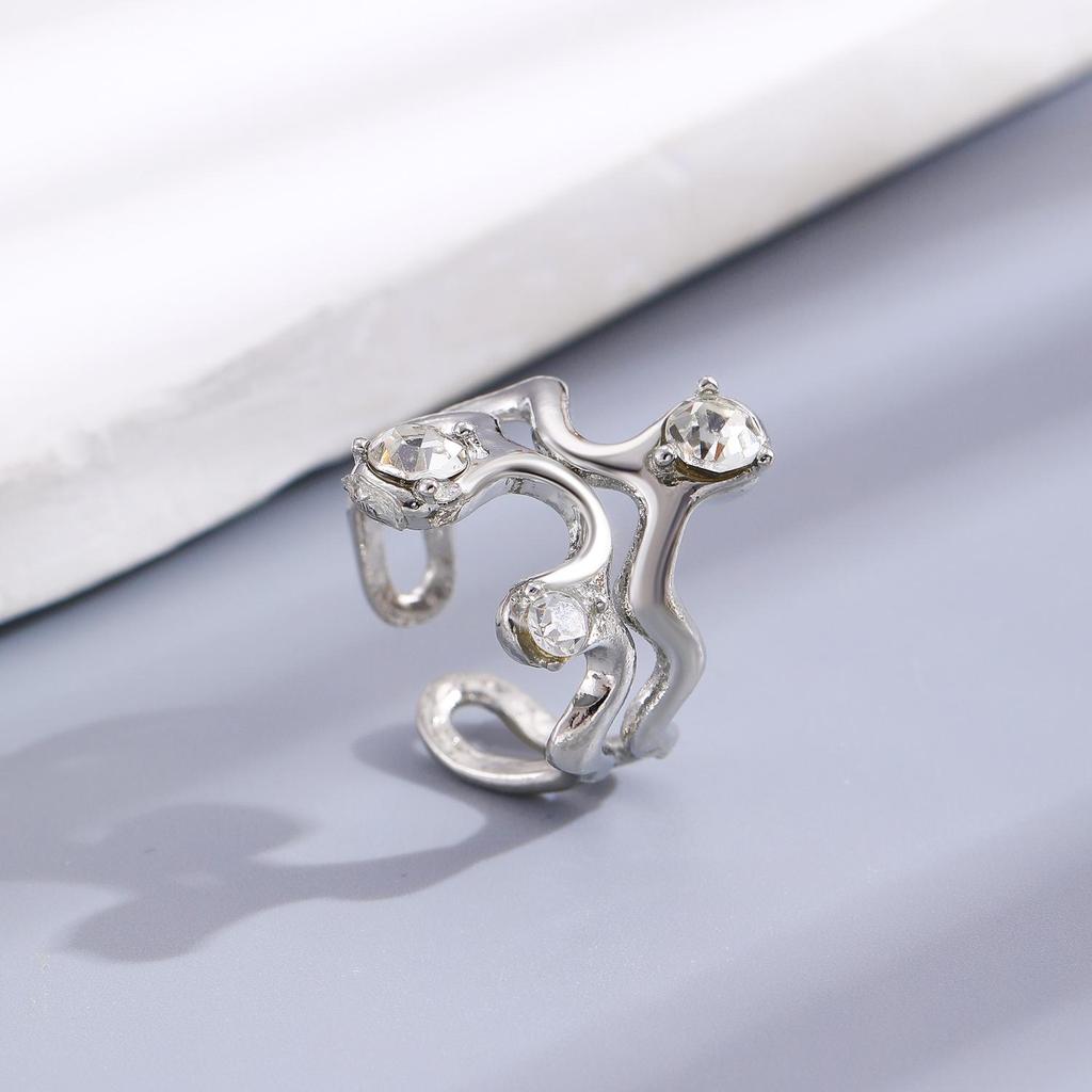 High-End Cross-Border Fashion Bow Ring for Women - European & American Style Open Index Finger Accessory