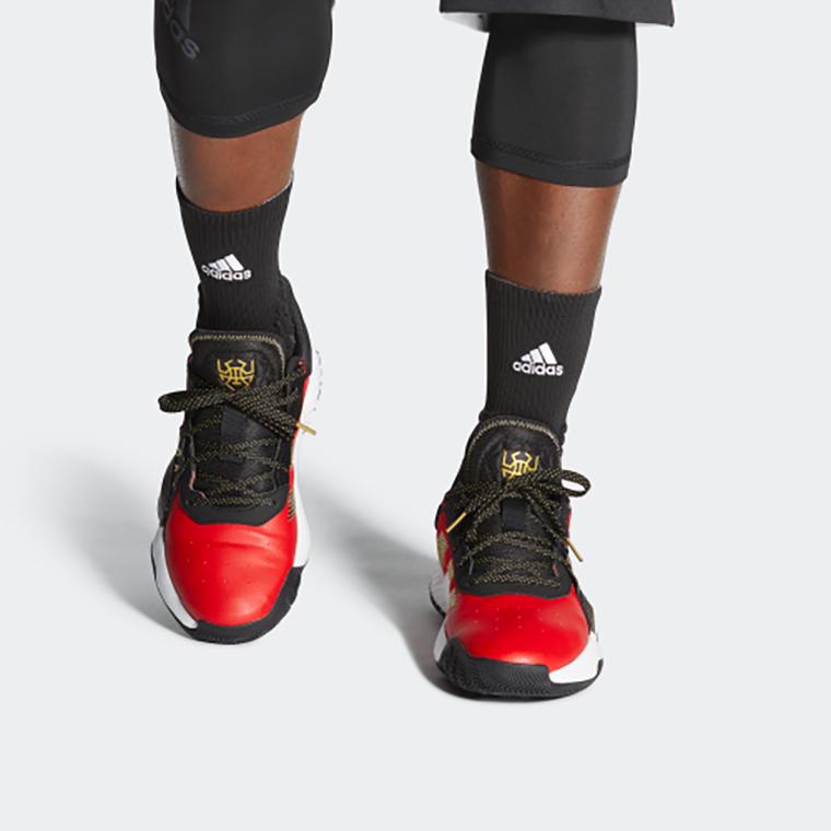 adidas D.O.N. Issue #1 Gca 'Black Scarlet' EF9966