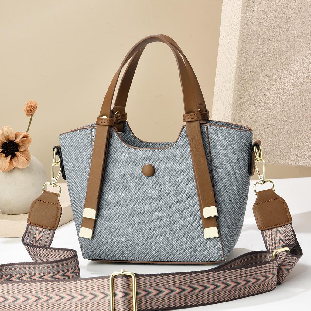 Handbag Bag Bucket Vegetable Basket Bag New Simple Women's Shoulder Messenger Bag Women's Bag