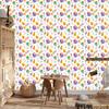 Back to School Wallpaper White, Cream, Coral and Peach 50x1000