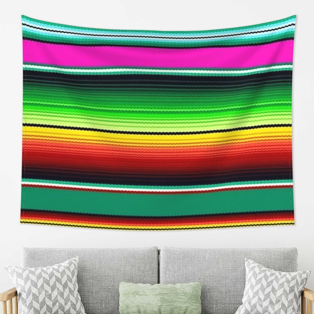 Mexican Indigenous Blanket Tapestry Decor Art Aesthetic Tapestries for Living Room Bedroom Home Wall Cloth Wall Hanging