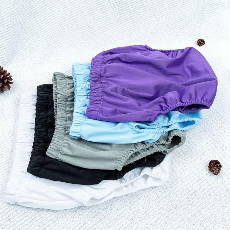Water Resistant Adult Diaper Cover with Elastic Leg Openings Washable Incontinence Pants for Enhances Leak Protection