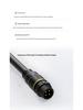 M12 Dual-Ended Overmolded Nylon Unshielded Straight Cable Harness with Solderless Sensor Connector and 12MM Aviation Plug.
