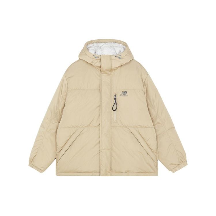 New Balance Warm Down Jacket Asia Sizing Beige White Men s AMJ13333-HNA L
