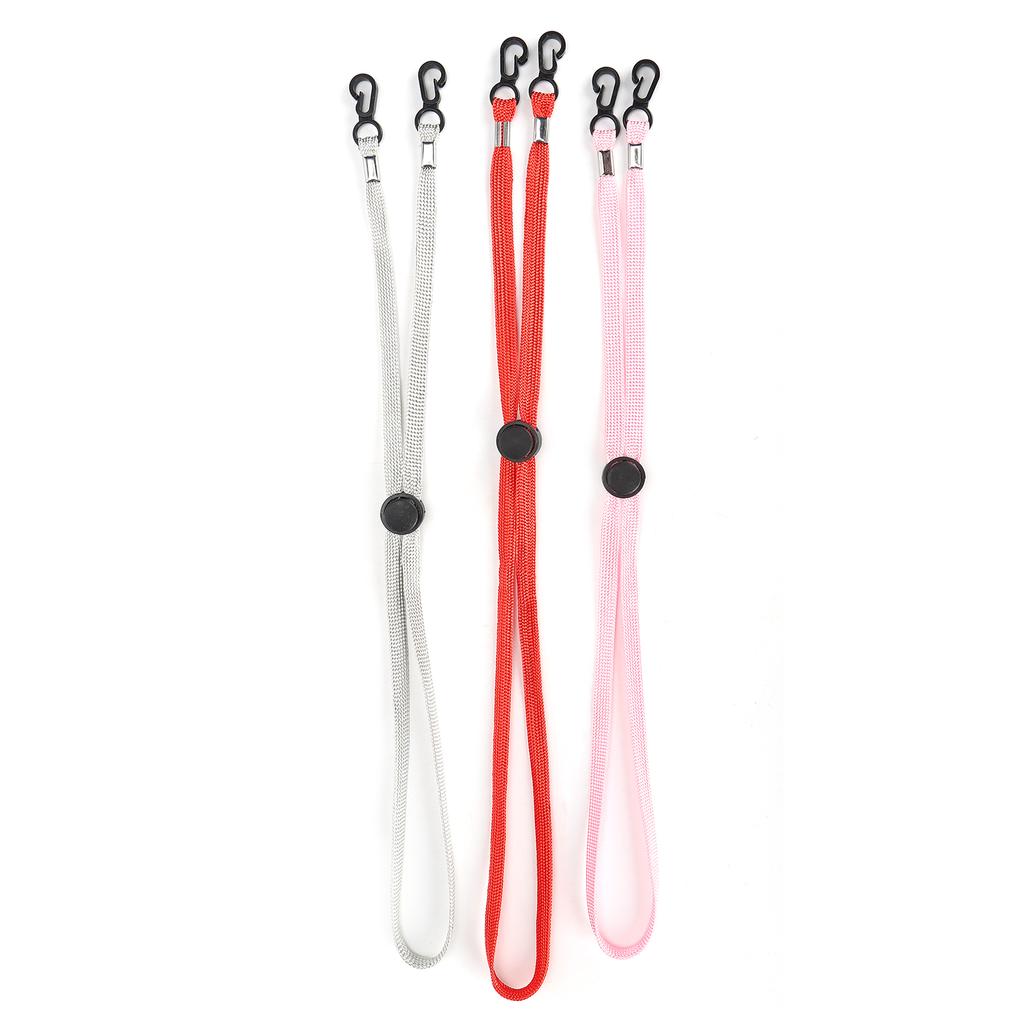 3pcs Simple Face Cover Strap Holder Nylon Adjustable Face Guard Lanyard Accessory