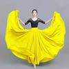 720 Degree Chiffon Skirt Women Long Skirt Dancers Practice Wear Solid Colour Ballet Gypsy Professional Stage Dance Dresses