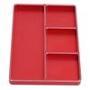 RC Repair Screw Tray 4 Grids Aluminum Alloy Screw Tray with Magnetic Pad for 1/10 1/8 RC Car RC Airplanes
