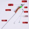 Spring Inserted Fishing Rod Integrated Stainless Steel Unhooks With 20M Hand Line Automatic Fishing Line Tool Enduring