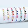 Bohemian Hand-woven Colorful Seed Bead Adjustable Bracelet with Rhinestone Connector