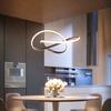 Modern LED Chandelier Light Irregular Aluminum Acrylic Ceiling Hanging Lamp Dining Room Pendant Restaurant Suspension Lighting