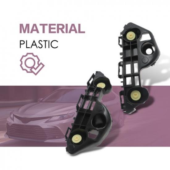 Front Bumper Bracket Support Retainer Pair Fit for Toyota Camry 2018 19 20