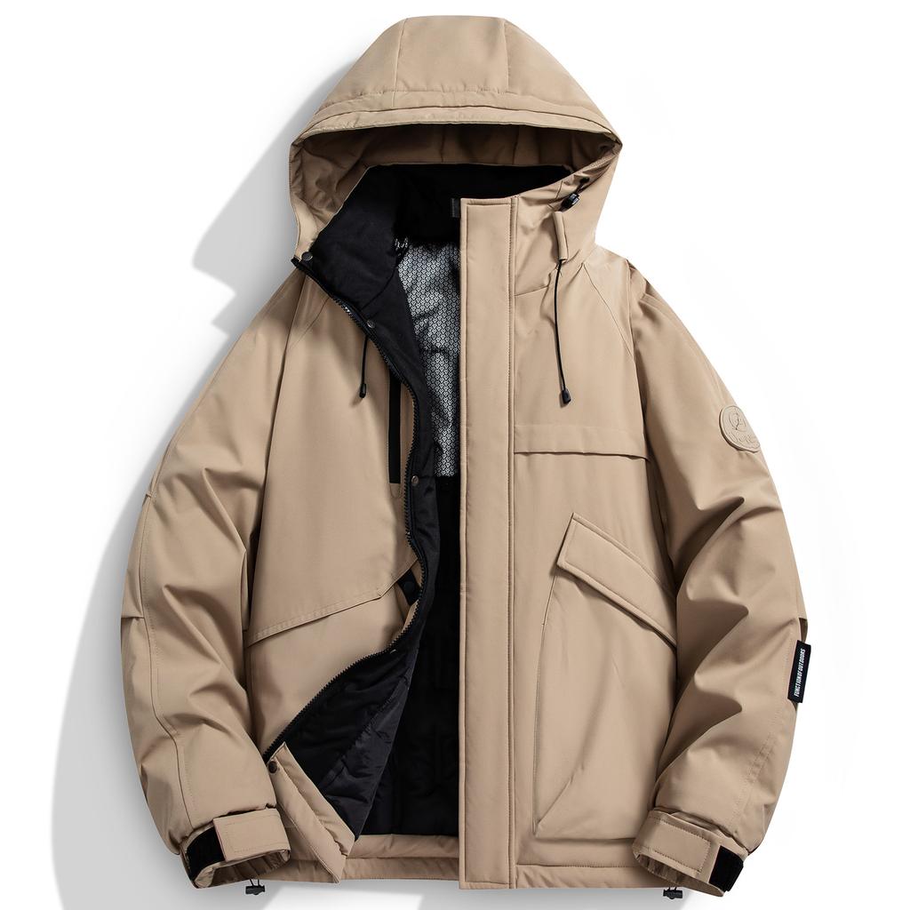 Cotton Coat, Black Gold Graphene Mountain Series Couple's Jacket, Warm Cotton Jacket with Thickened Lining for Winter