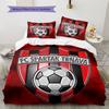 FC Spartak Trnava Pattern Bedding Home Decoration Birthday Gift (1 * duvet cover + 2 * pillowcase, without core)