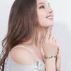 Korean Fashion 18K White Gold Plated Zircon Bracelet for Women