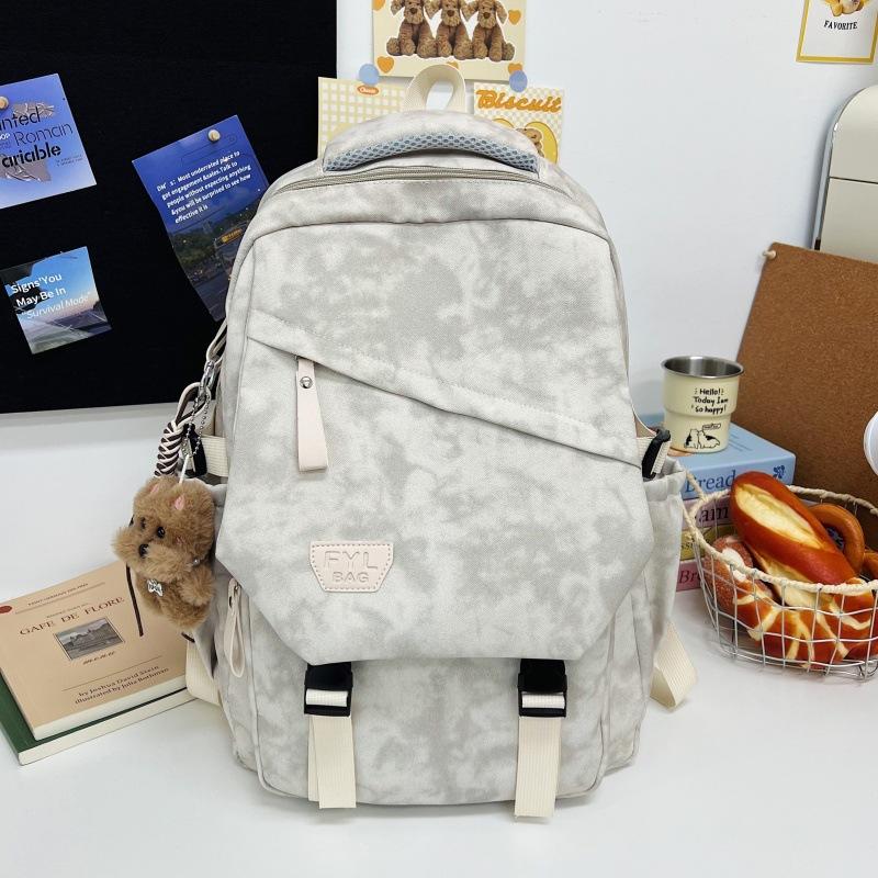 Schoolbag Backpack Casual Simple Versatile Large Capacity Computer Travel Backpack Female Junior High School Student High School Student School Bag
