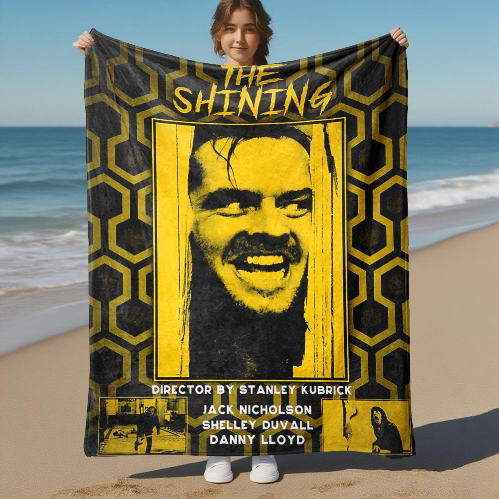 1pc THE SHINING Outdoor Flannel Blanket Soft Plush Decor for Picnics, camping,Bedroom, Playroom, or Lunch Break, Perfect Gift