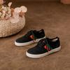 Women's new versatile soft-faced thin soft-soled fly-woven casual shoes flat-soled sports shoes lace-up board shoes