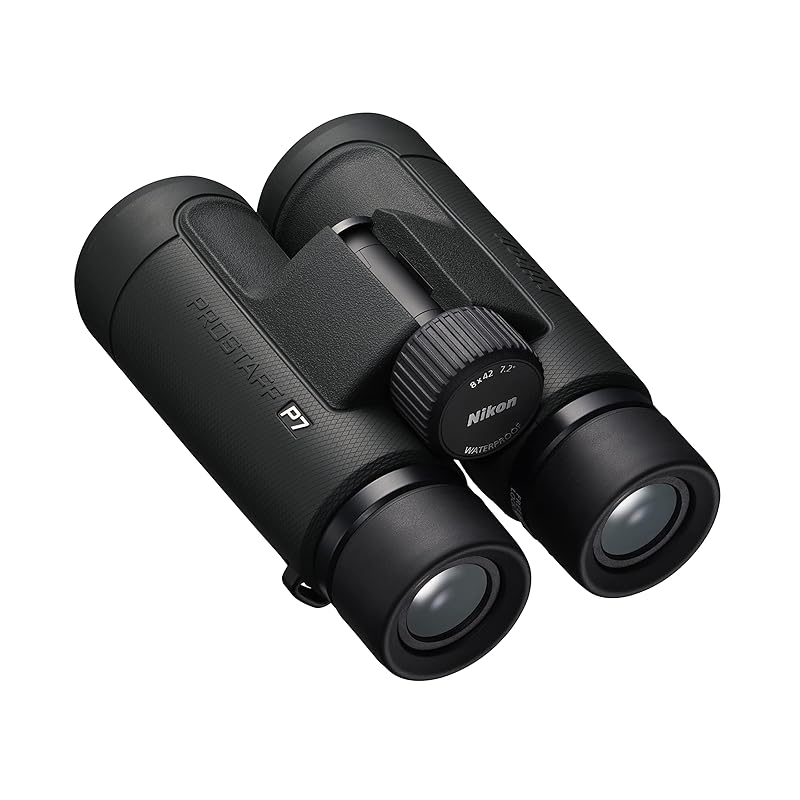 Nikon PROSTAFF P7 8x42 Binoculars, 8x42mm, Large Aperture, for Bird Watching, Concerts, Sports, and Travel, Charcoal Gray