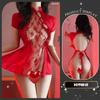 Sex underwear retro cheongsam embroidered hollow skirt sexy backless straps pure desire uniform temptation qqny