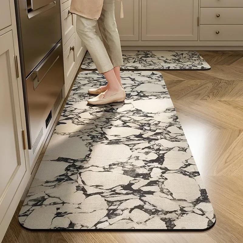 Kitchen Carpet Non-slip Floor Mat Diatom Mud Water-absorbent Area Rugs Long Home Decoration Modern Luxury Rug Absorbent