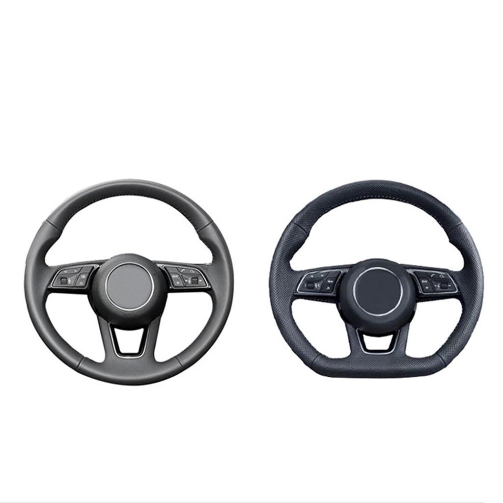 2pcs Steering Wheel Cover Carbon Fiber Color Anti Slip Wear Resistant Stylish Steering Wheel Grip