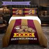 Queensland Maroons Pattern Microfiber 3Pcs Bedding Set Decor Duvet Cover Set For Bedroom Home Use
